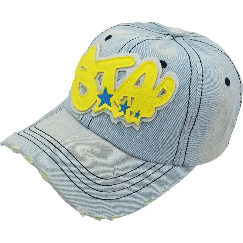 

Кепка бейсболка Star голубой джинс на застежке 56-59 см 700-3978