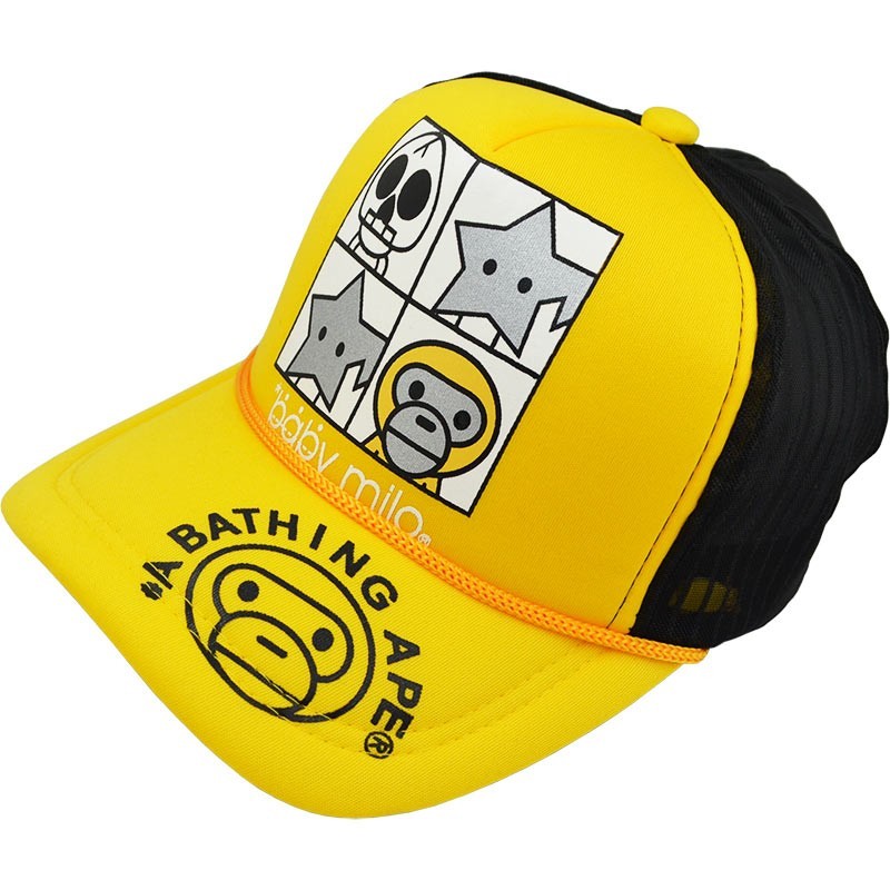

Бейсболка тракер A Bathing Ape желто-черная на застежке 56-60 см 700-4135