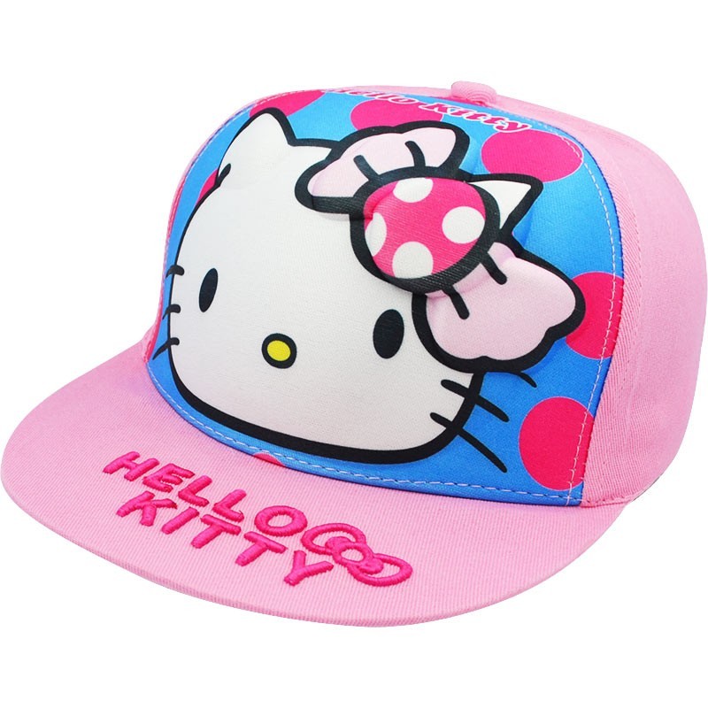 

Детская кепка бейсболка Hello Kitty розовая на застежке 50-54 см 700-1970