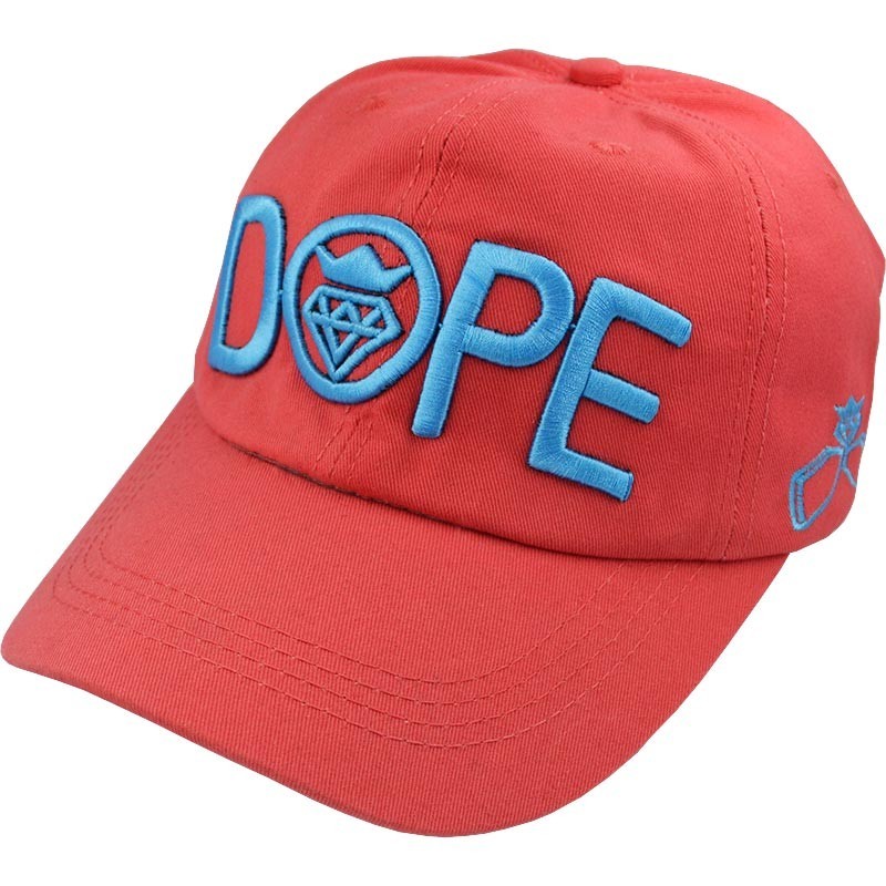 

Кепка бейсболка Dope красная на застежке 56-59 см 700-1552