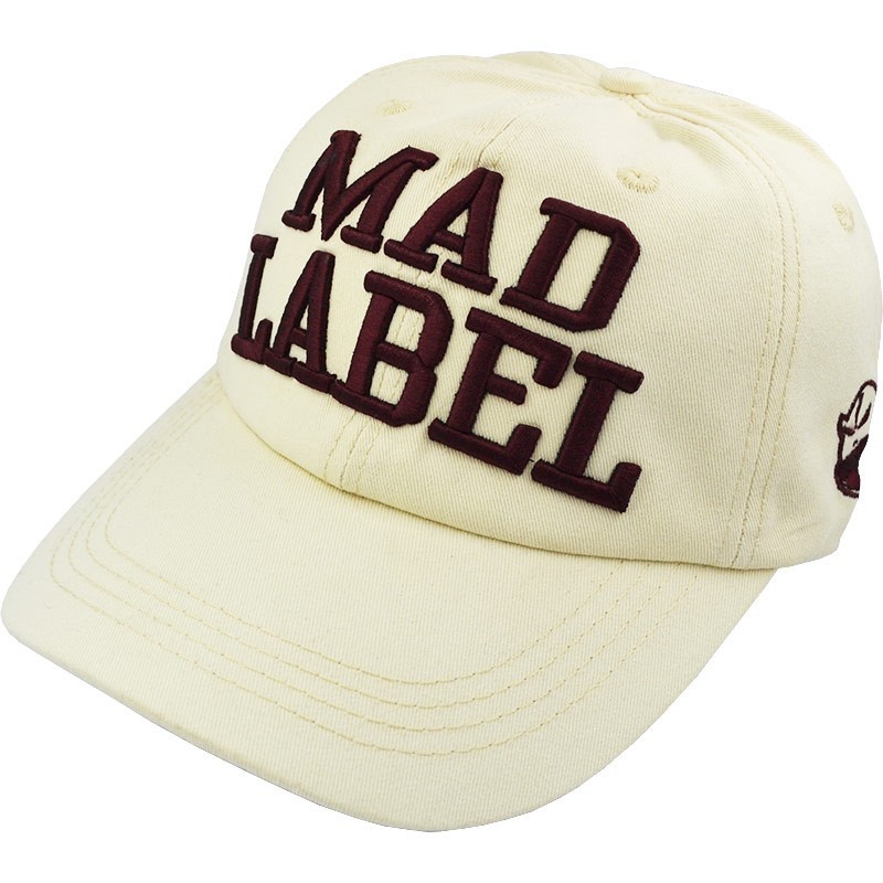 

Кепка бейсболка Mad Label бежевая на застежке 56-59 см 700-1513