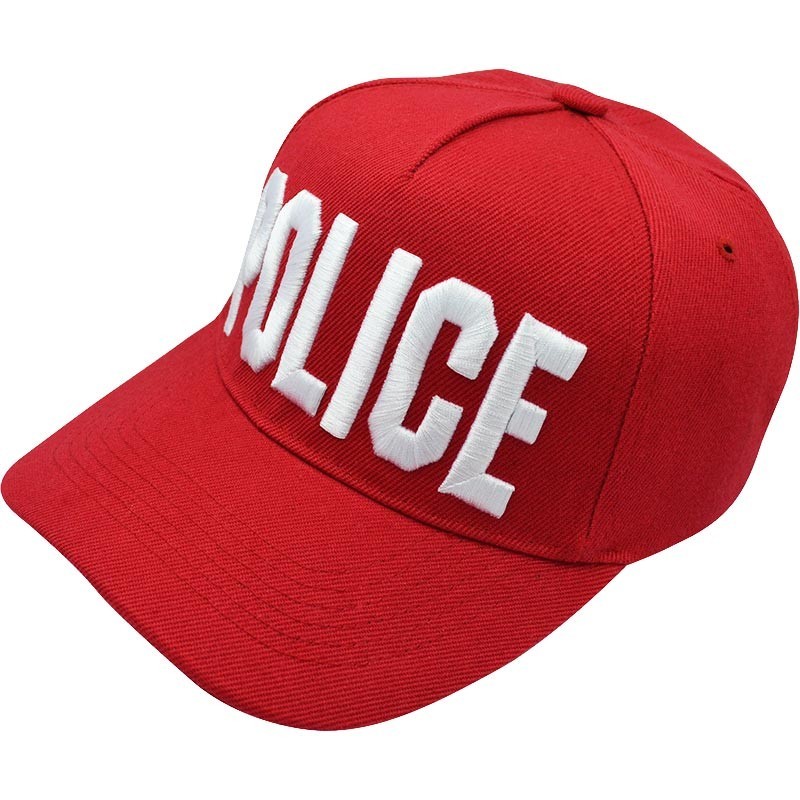 

Кепка бейсболка Police красная на застежке 56-59 см 700-3826
