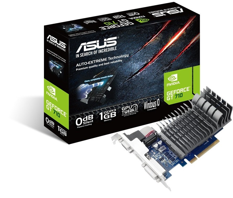 

Видеокарта ASUS GeForce GT710 1GB DDR5 (JN63GT710-SL-1GD5-BRK)