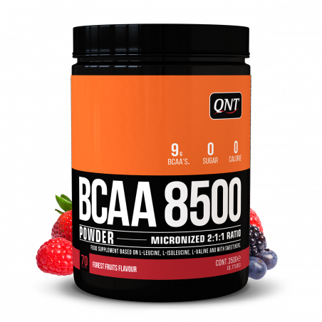 

Аминокислоты BCAA Powder 8500 QNT лесные ягоды 350 г (QN089)