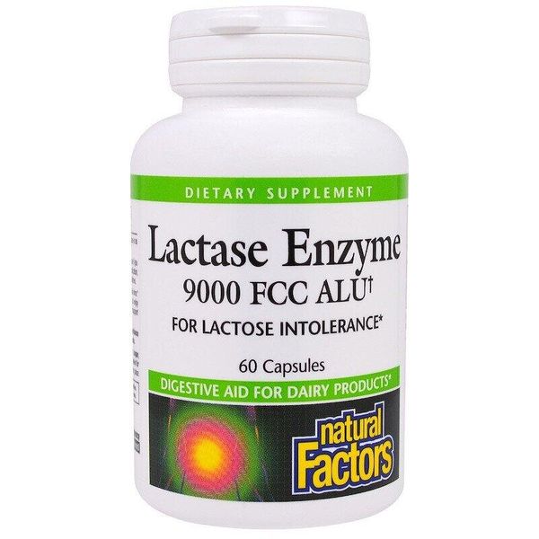 

Лактаза Lactase Enzyme Natural Factors 9000 60 капсул (NFA005)