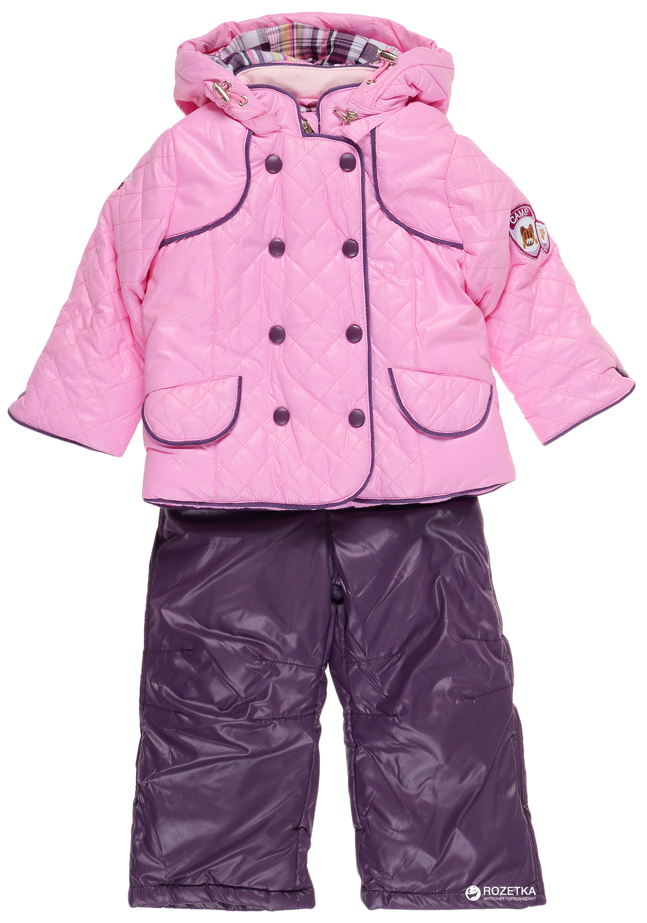 

Комплект (куртка + полукомбинезон) Baby Line V118-16 104 см Розовый с баклажановым