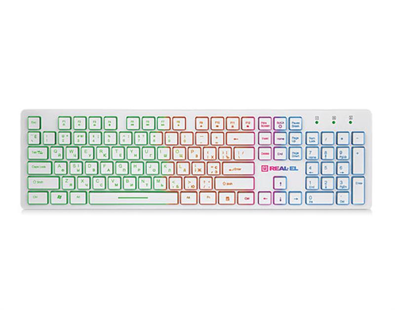 

Клавиатура REAL-EL Comfort 7070 White