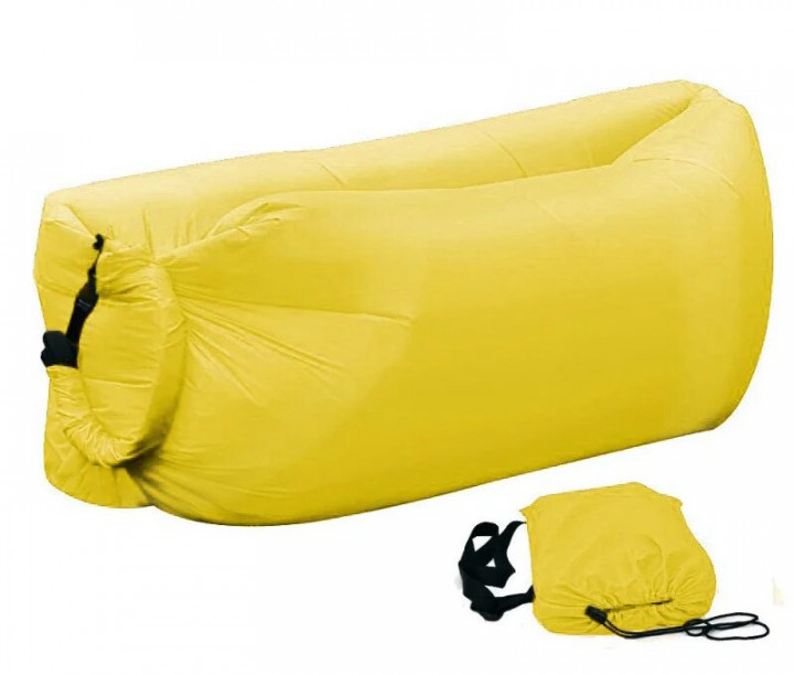 

Ламзак надувной диван гамак матрас лежак AIR SOFA RAINBOW yellow
