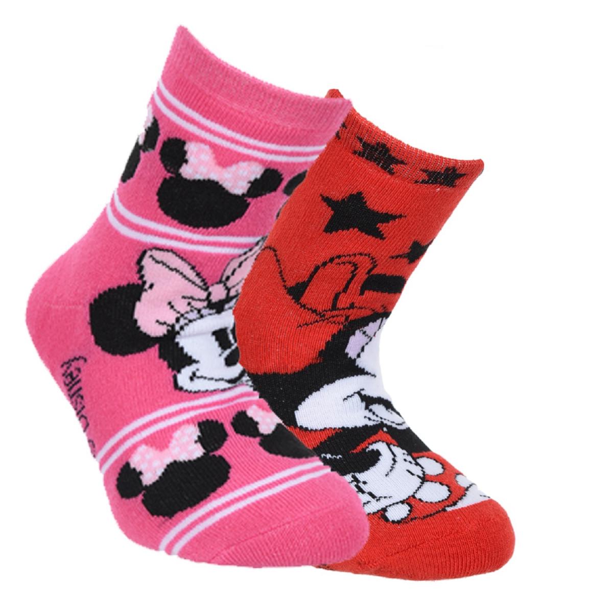 

Носки махровые 2 пары Disney Minnie Mouse (Минни Маус) 027-030 р красный/розовый HS06251