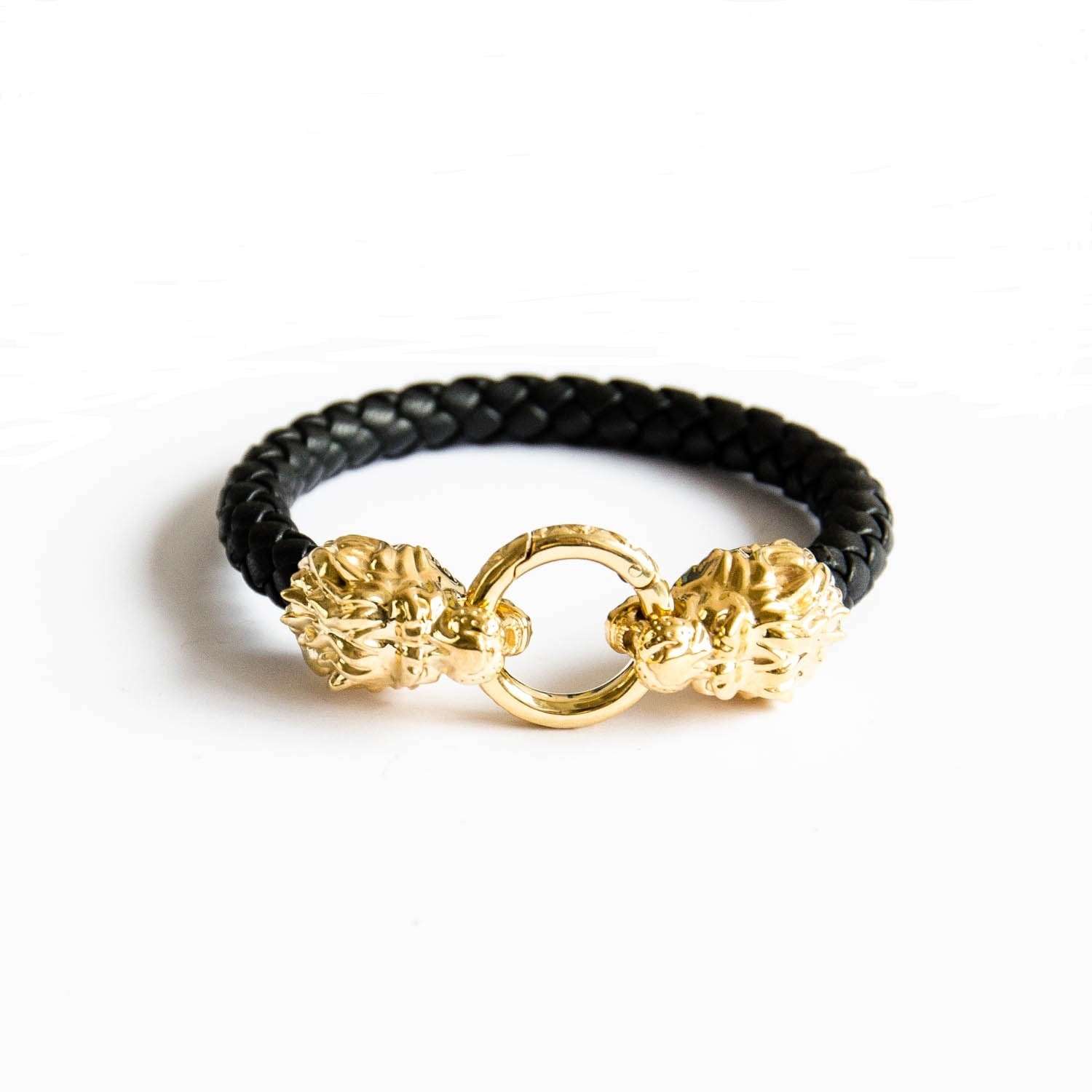 

Браслет TOTEM Adventure Jewelry с двумя серебряными львами с позолотой 23 см (0022-2-4)
