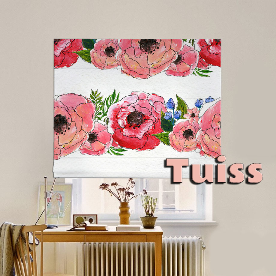 

Римская штора система Classic InHt Фотопечать Принт 02-204 Джуси Велюр 120х170 см