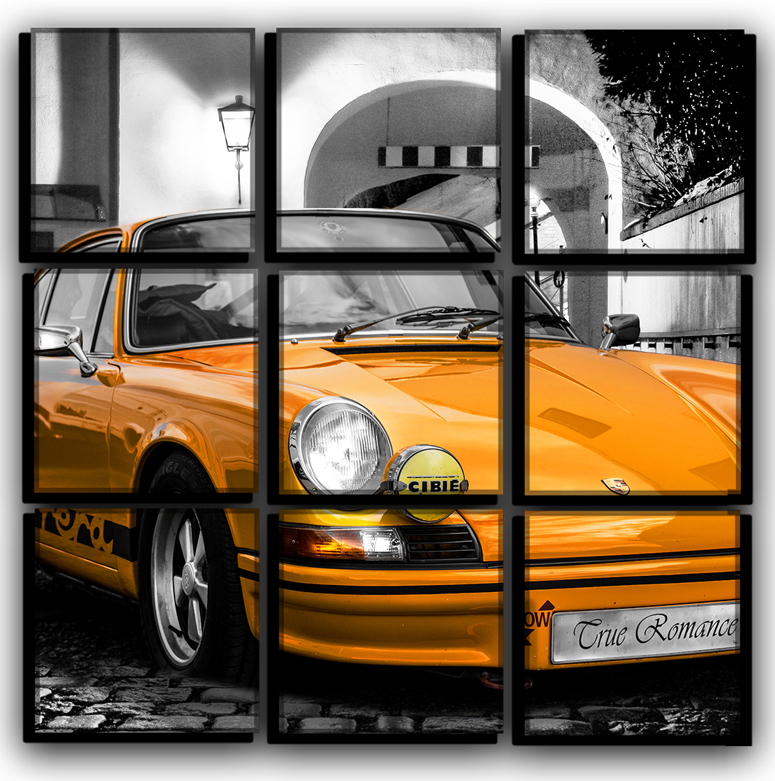

Модульная картина на холсте 9 частей классический Porsche 911 авто Порше Hotel Arizona HD 77 см x 77 см