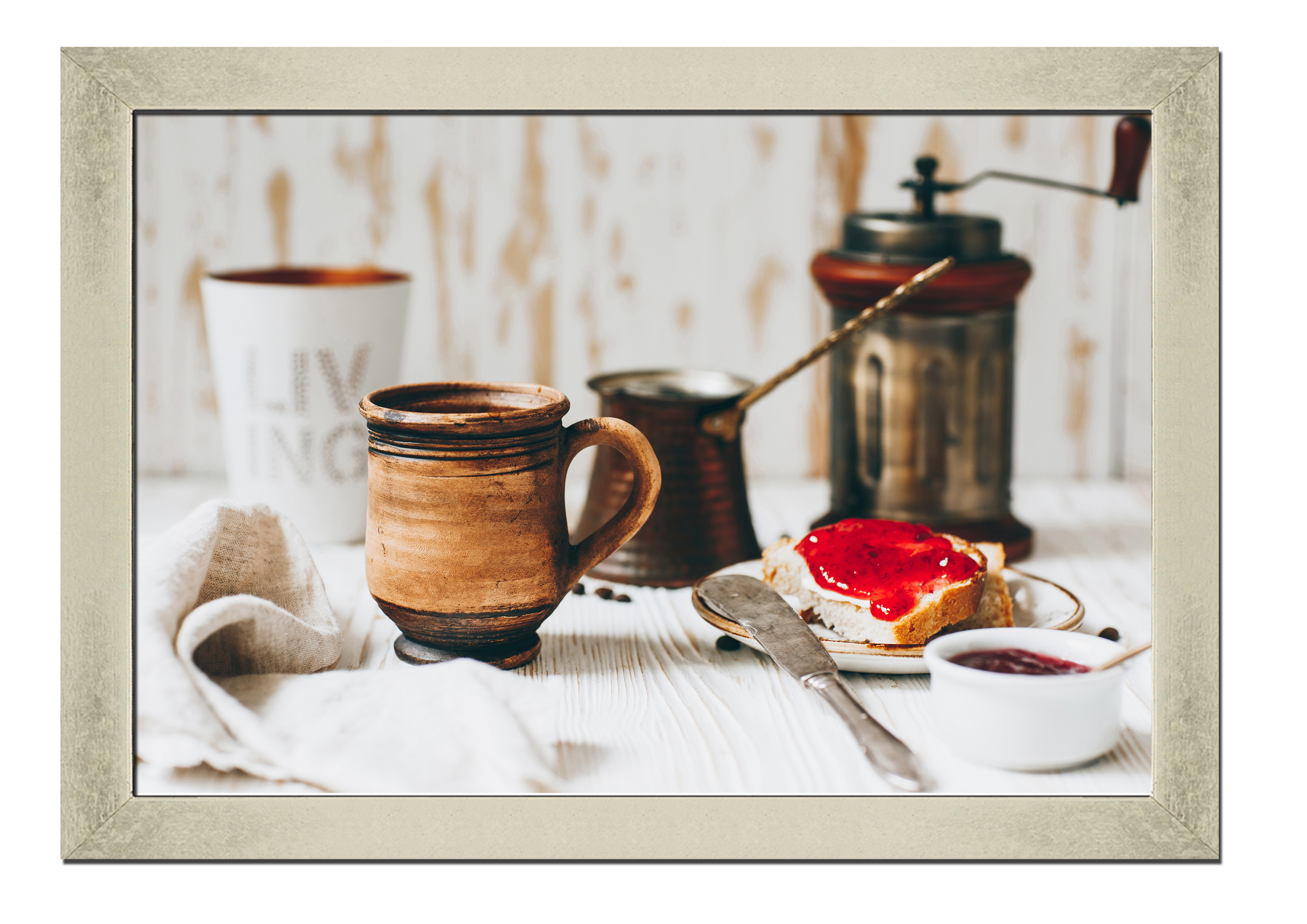 

Silver frame картина на файн-арт бумаге Кофе по-турецки кофе чай напитки Hotel Arizona HD 31 см x 41 см