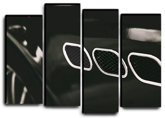 

Модульная картина на холсте из 4 частей споркар Maserati Quattroporte итальянский суперкар Hotel Arizona HD 82 см x 112 см