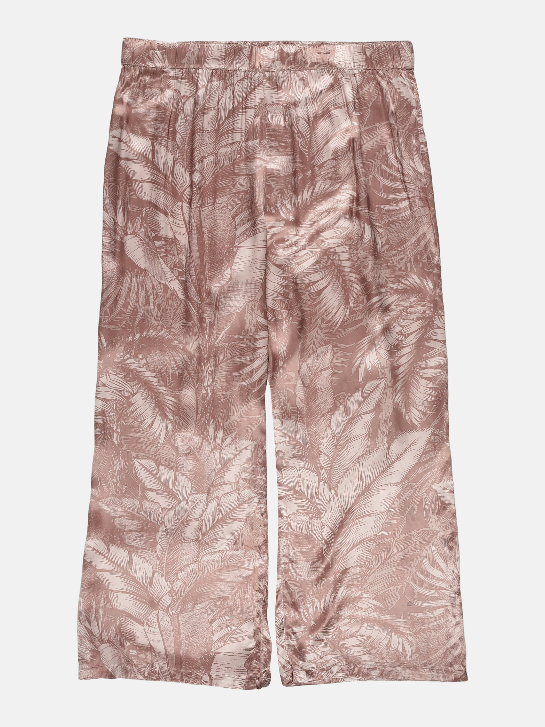 

Брюки пижамные H&M 302-7504830 L Пудровые с листиками