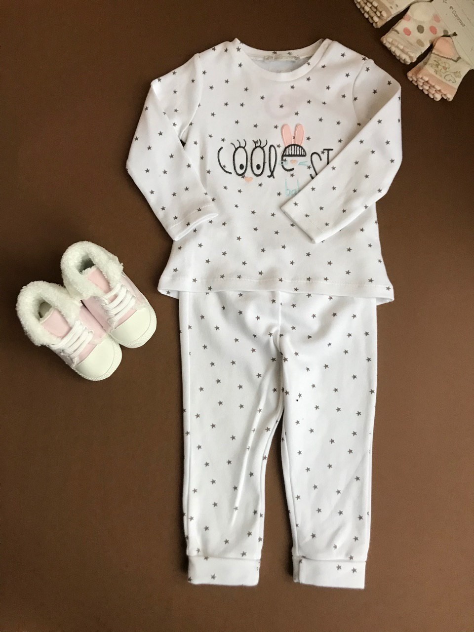 

Пижама MAMINO cool 3-6 мес Белая в звездах 10700