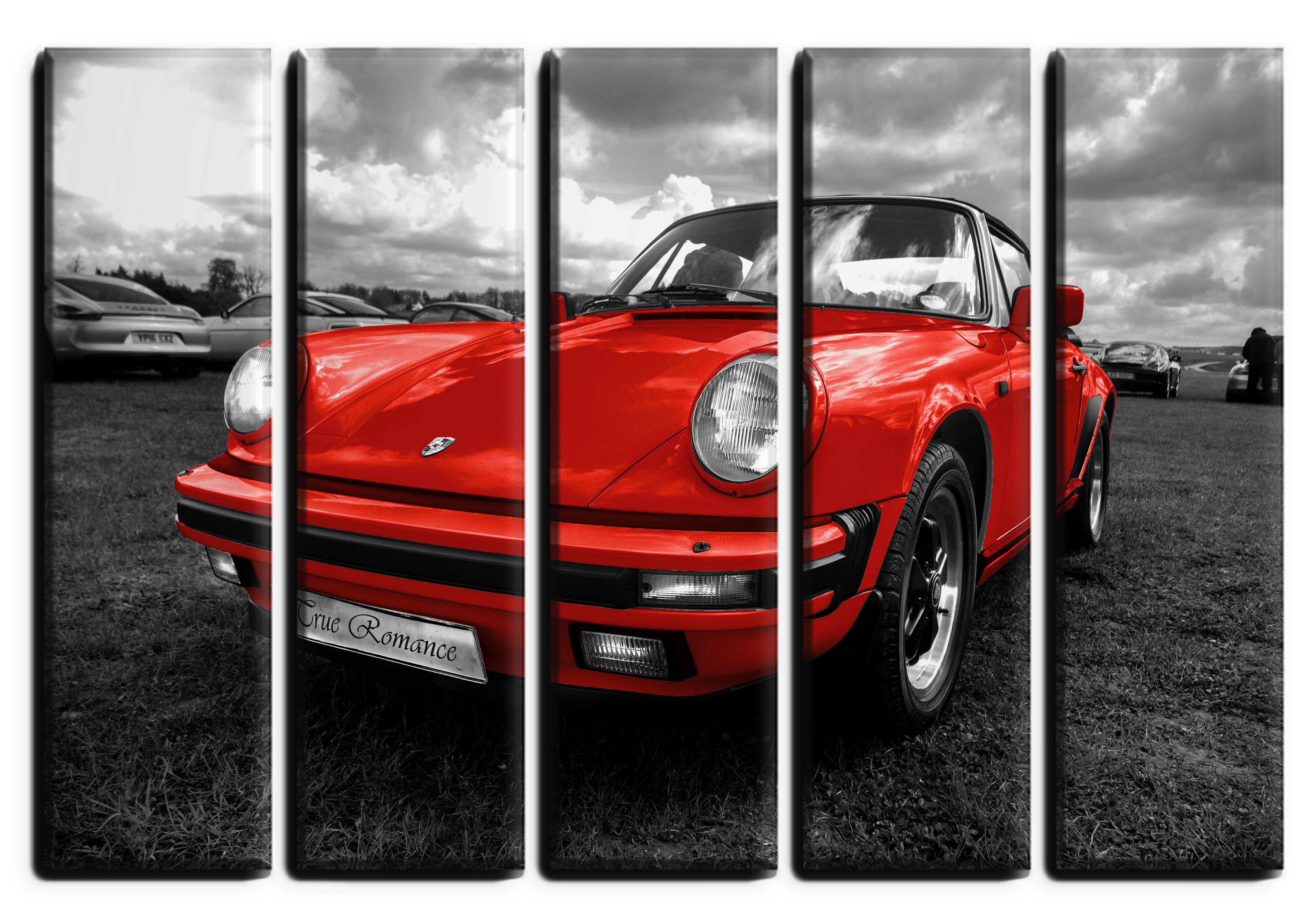 

Модульная картина на холсте из 5 частей спортивнвый авто Порше Porsche 911 Hotel Arizona HD 89 см x 140 см