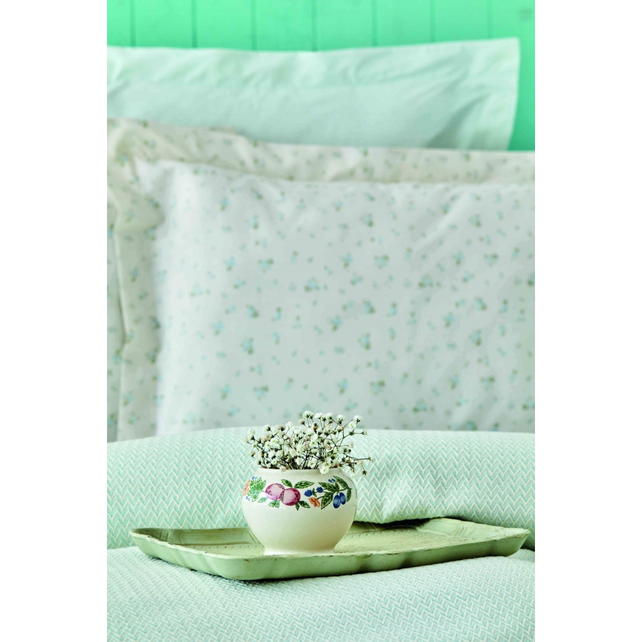 

Постельное белье Karaca Home - Fois su yesil 2020-2 зеленый pike jacquard 200*220 евро