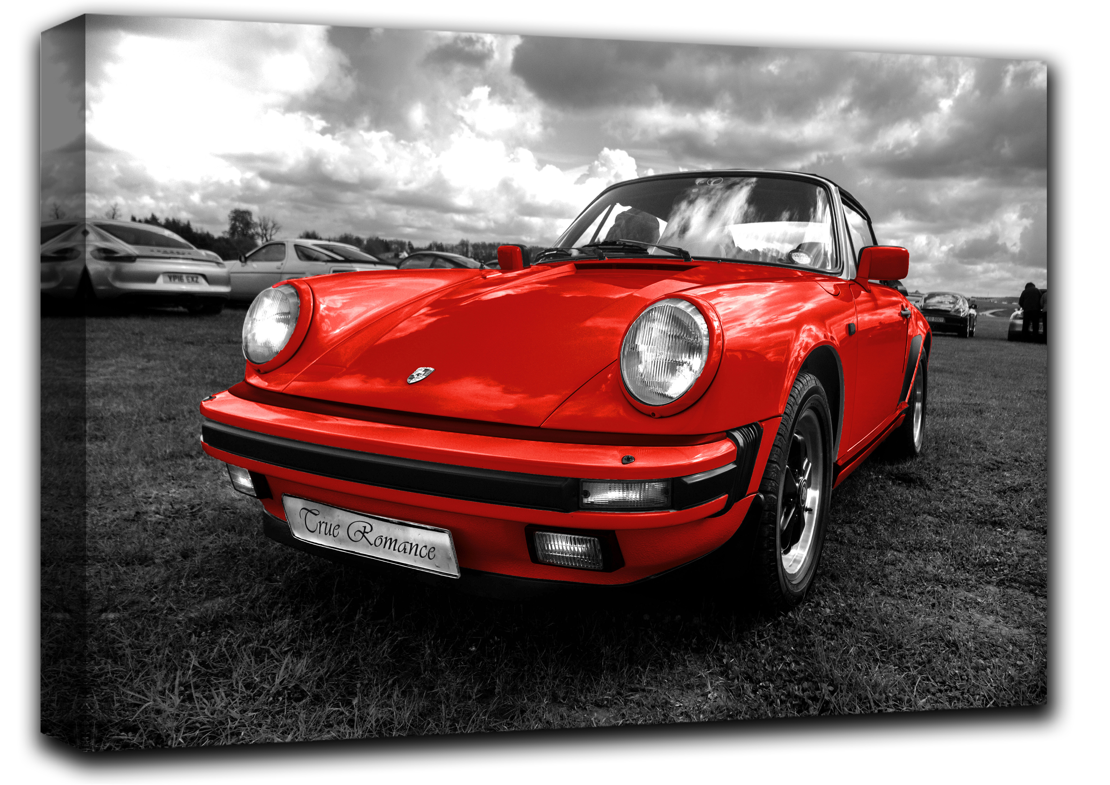 

картина на холсте спортивнвый авто Порше Porsche 911 Hotel Arizona HD 44 см x 77 см