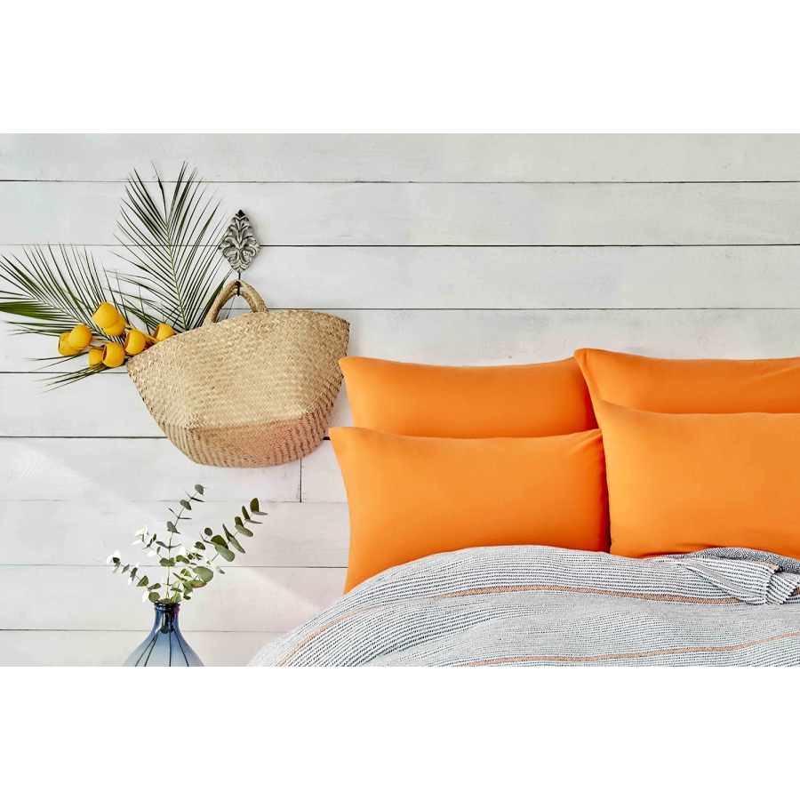 

Постельное белье Karaca Home - Rapsody turuncu 2020-2 оранжевый pike jacquard 200*220 евро