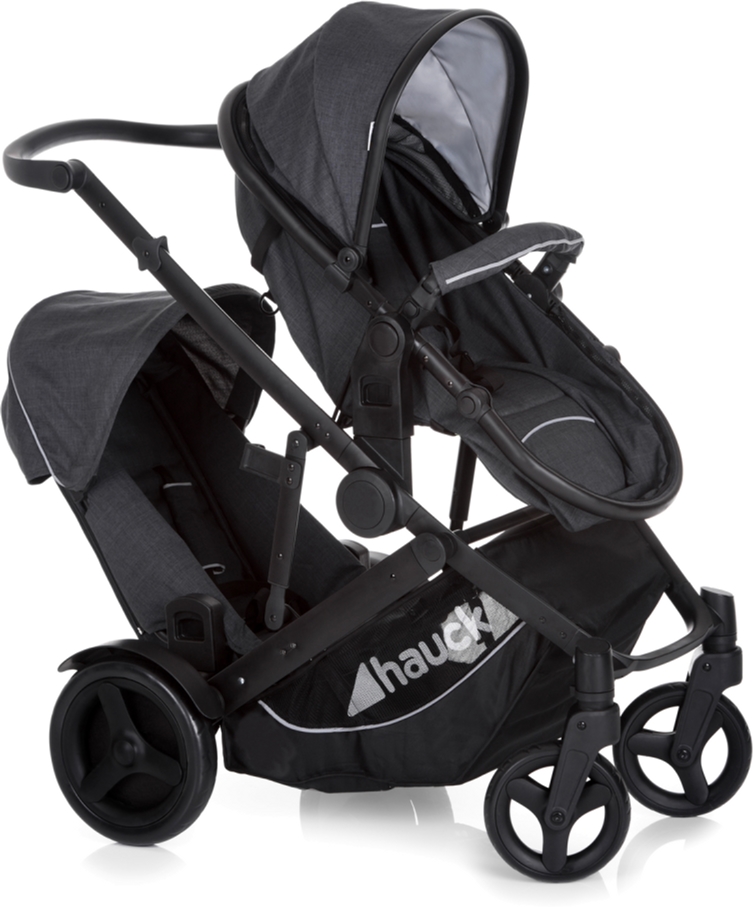 

Универсальная коляска для двойни Hauck Duett 3 Melange Charcoal (50012-5)