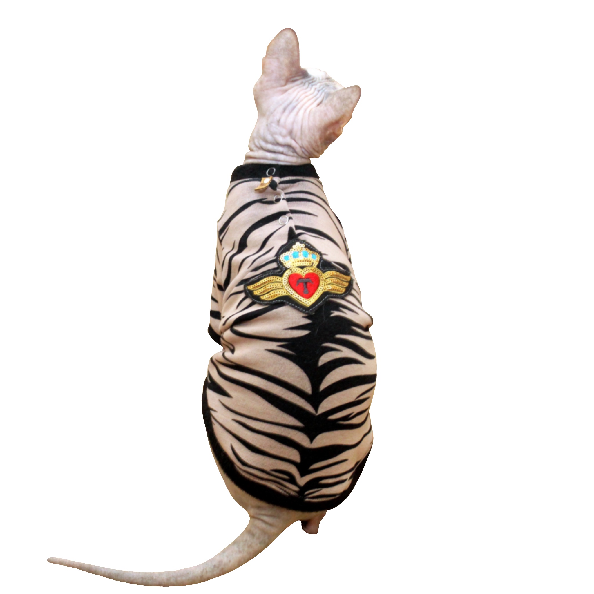

Кофта с рукавом для кота/кошки Style Pets Zebra (tfz139) M+