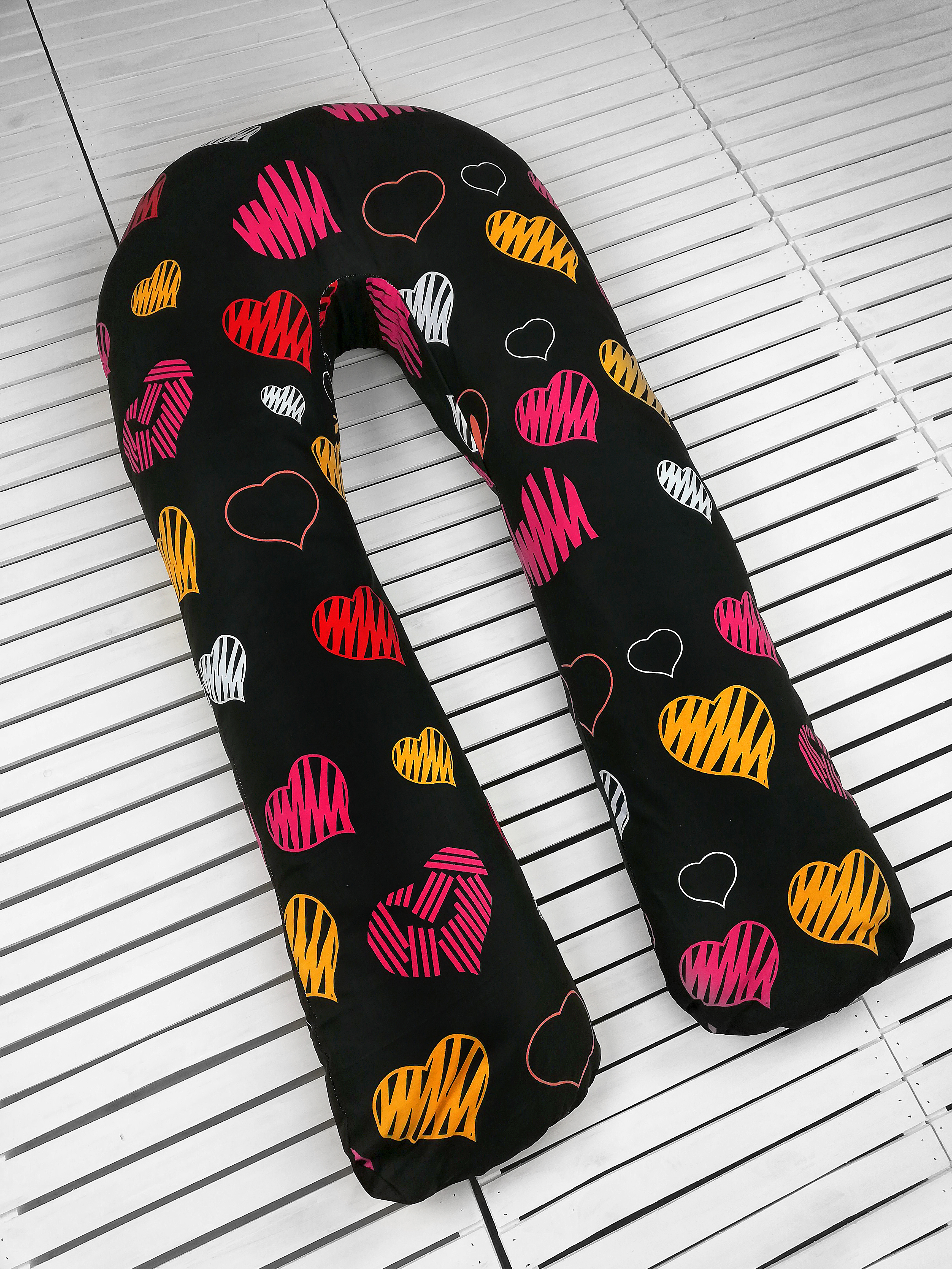 

Подушка для беременных с наволочкой Coolki Color Love 100% Хлопок XXXL 170x75