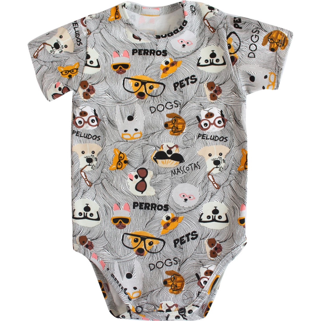

Боді на короткий рукав, стрейч 74 см. малюнок BD23-Pets-24 Ladan