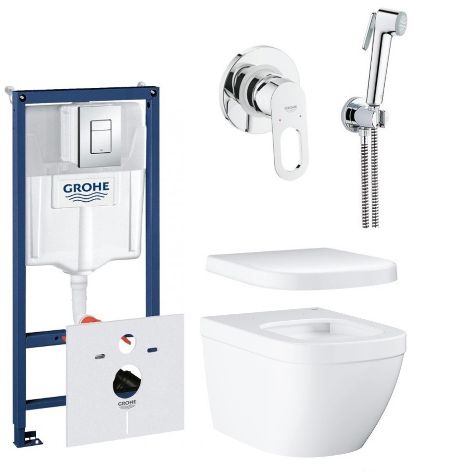 

Набор GROHE Euro Ceramic 39328CB0 с унитазом 39328000 и душевым гарнитуром BauLoop 111042