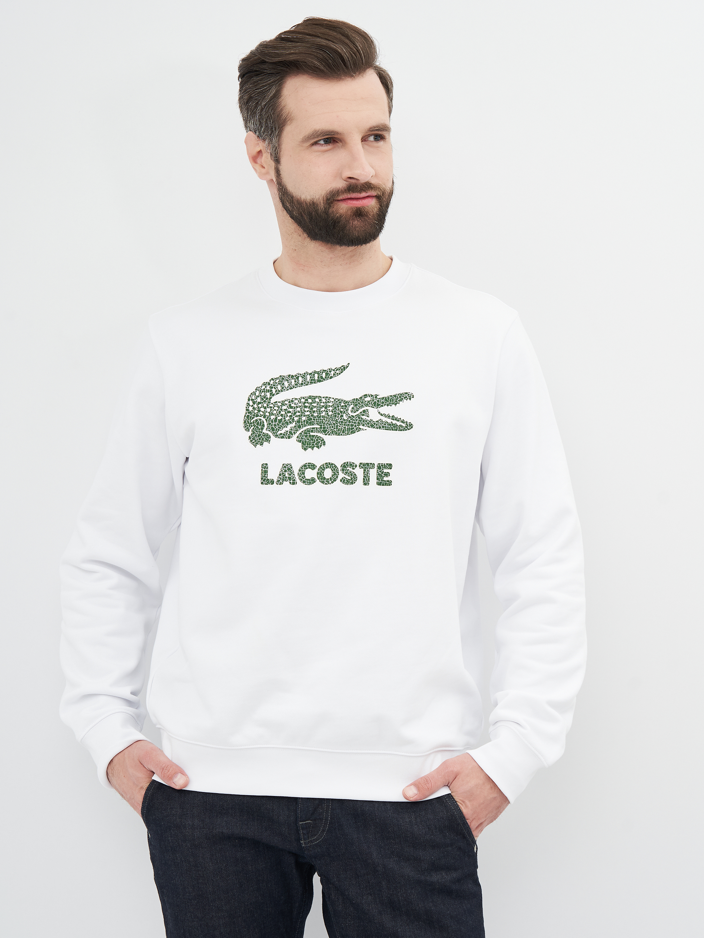 

Свитшот Lacoste SH0065-001  (T4) White, Свитшот Lacoste SH0065-001 M (T4) White