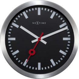 

Часы настенные "Station", черные - wws-810 NeXtime
