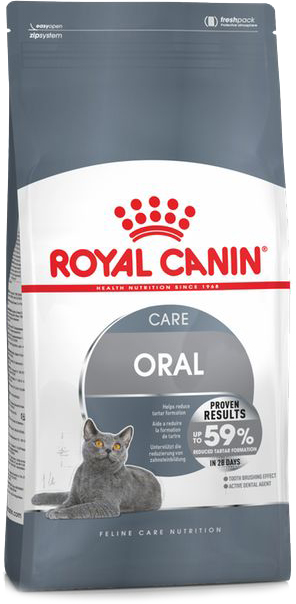 

Сухой корм для взрослых кошек Royal Canin ORAL CARE для профилактики образования зубного камня (1,5 кг)
