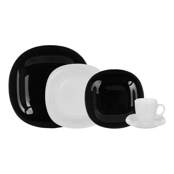 

Столовый сервиз из 30 пред. Luminarc Carine Black&White D2382