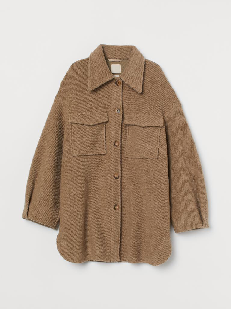

Пальто H&M 9167822dm XL Бежевое