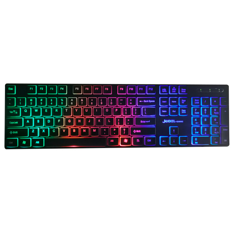 

Проводная игровая USB клавиатура Jedel K510 c RGB подсветкой Black (488149)