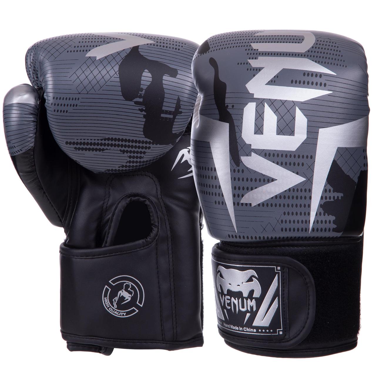 

Перчатки для бокса и единоборств VENUM Challenger PU 2532 Grey-Black 8 унций
