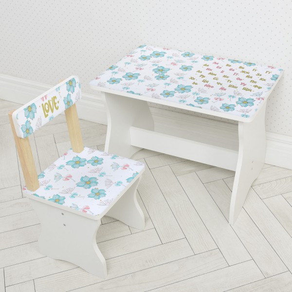 

Стол Bambi 504-117(UA) Цветы, голубой (BAM001912)