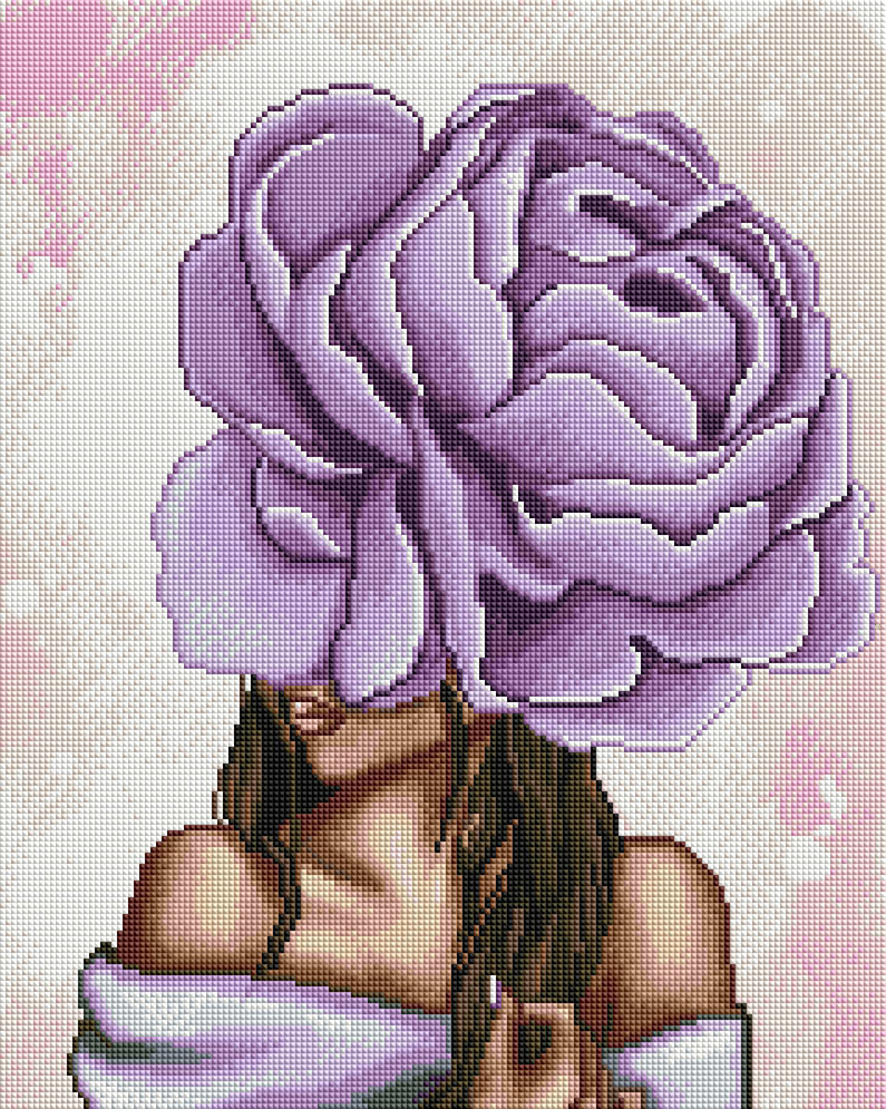 

Алмазная мозаика "Фиолетовый пион" Brushme 40х50 см 000151965