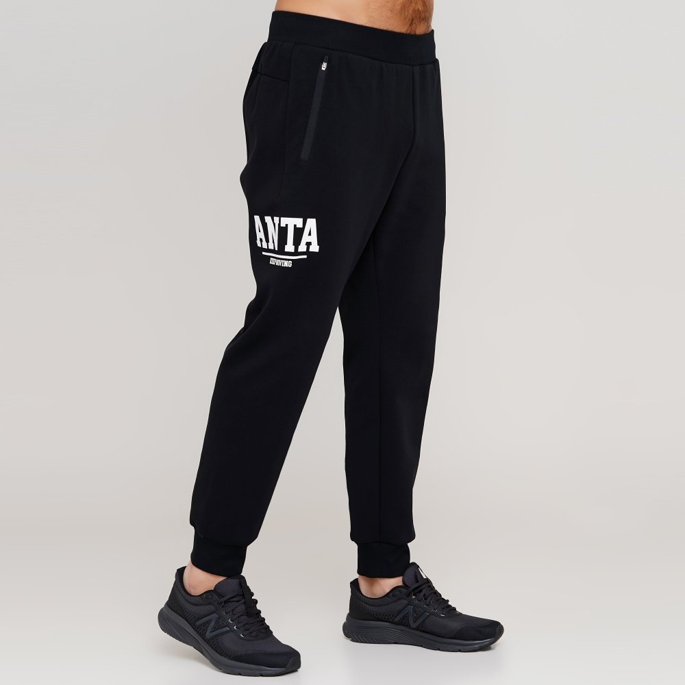 

Мужские спортивные штаны Anta Knit Track Pants Черный 44 (ant852118321-2)