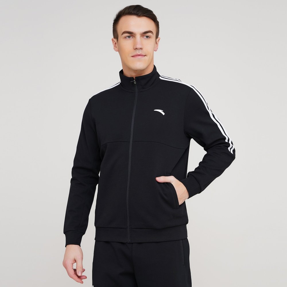

Мужская спортивная кофта Anta Knit Track Top Черный 46 (ant852117702-1)