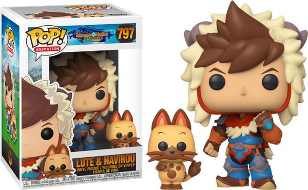 

Фигурка Funko Pop Фанко Поп Лют и котик Навиру Охотник на чудовищ Monster Hunter Lute and Navirou MH LN 797