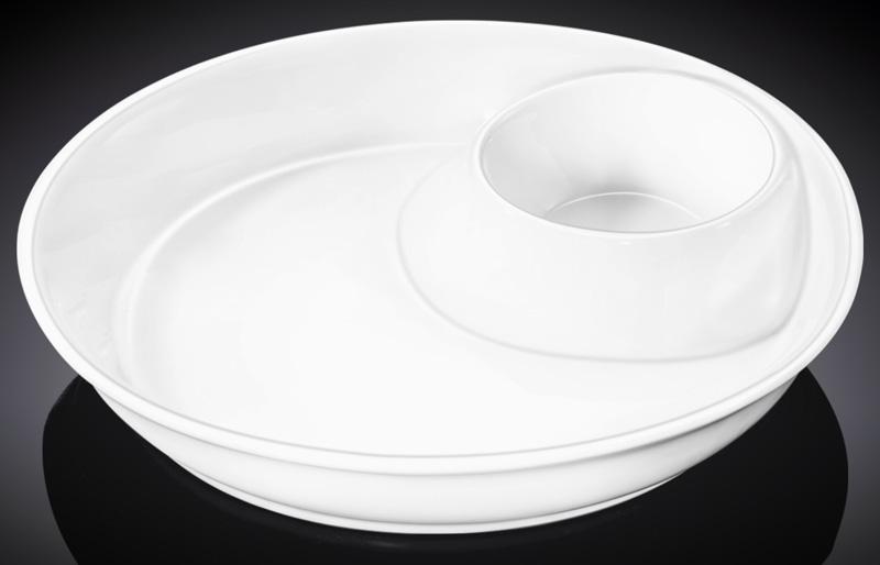 

Набор 2 блюда Stella с отделением для соуса Ø25.5см, фарфор Wilmax (Р01632320762)