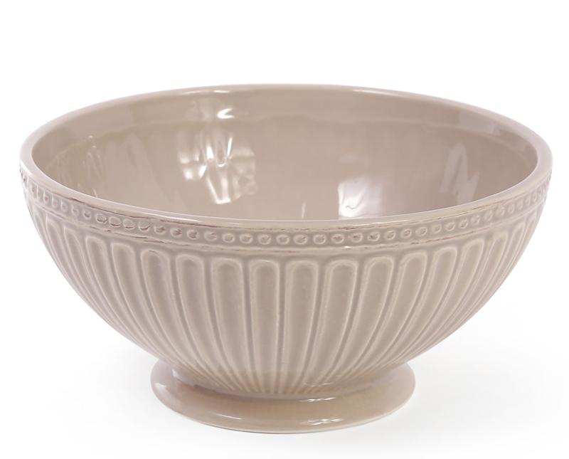 

Набор 4 керамические пиалы (миски) Stone Flower 750мл, бежевые Bona (Р01632311361)