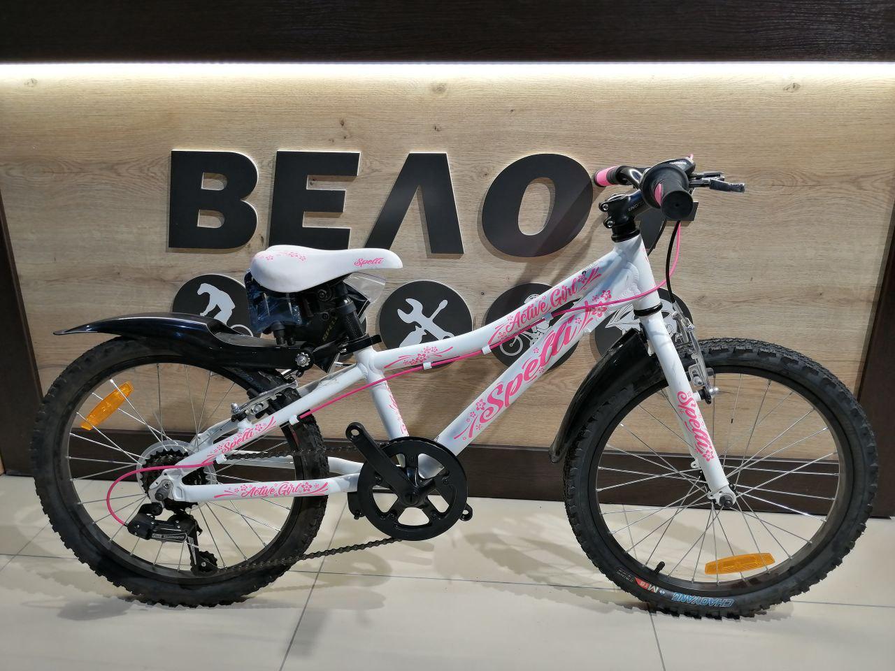

Велосипед 20" Spelli ACTIVE GIRL бело розовый