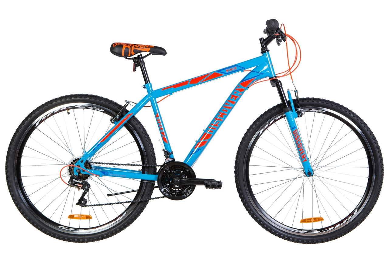

Велосипед 29" Discovery RIDER Vbr рама-21" сине-оранжевый 2020