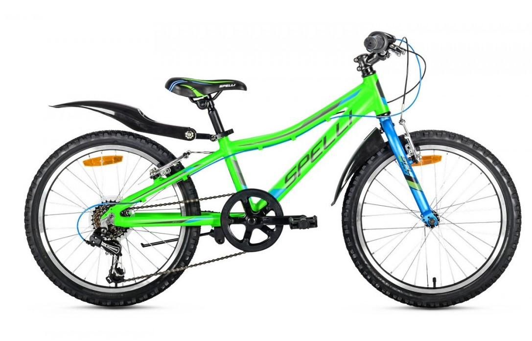 

Велосипед 20" Spelli ACTIVE BOY зелено-серый