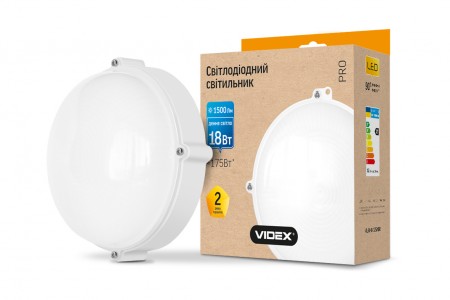 

Светильник светодиодный ЖКХ круглый VIDEX 18W 5000K 220V белый
