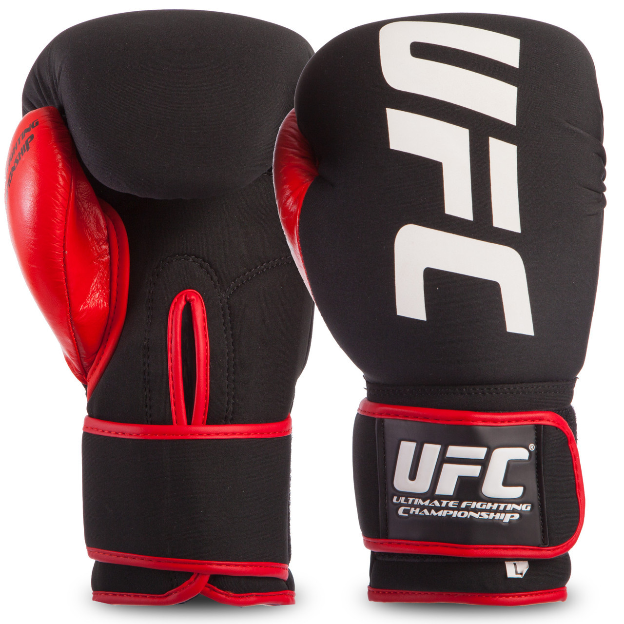 

Перчатки для бокса и единоборств UFC ULTIMATE KOMBAT Champ PU 017 Black-Red-White размер L