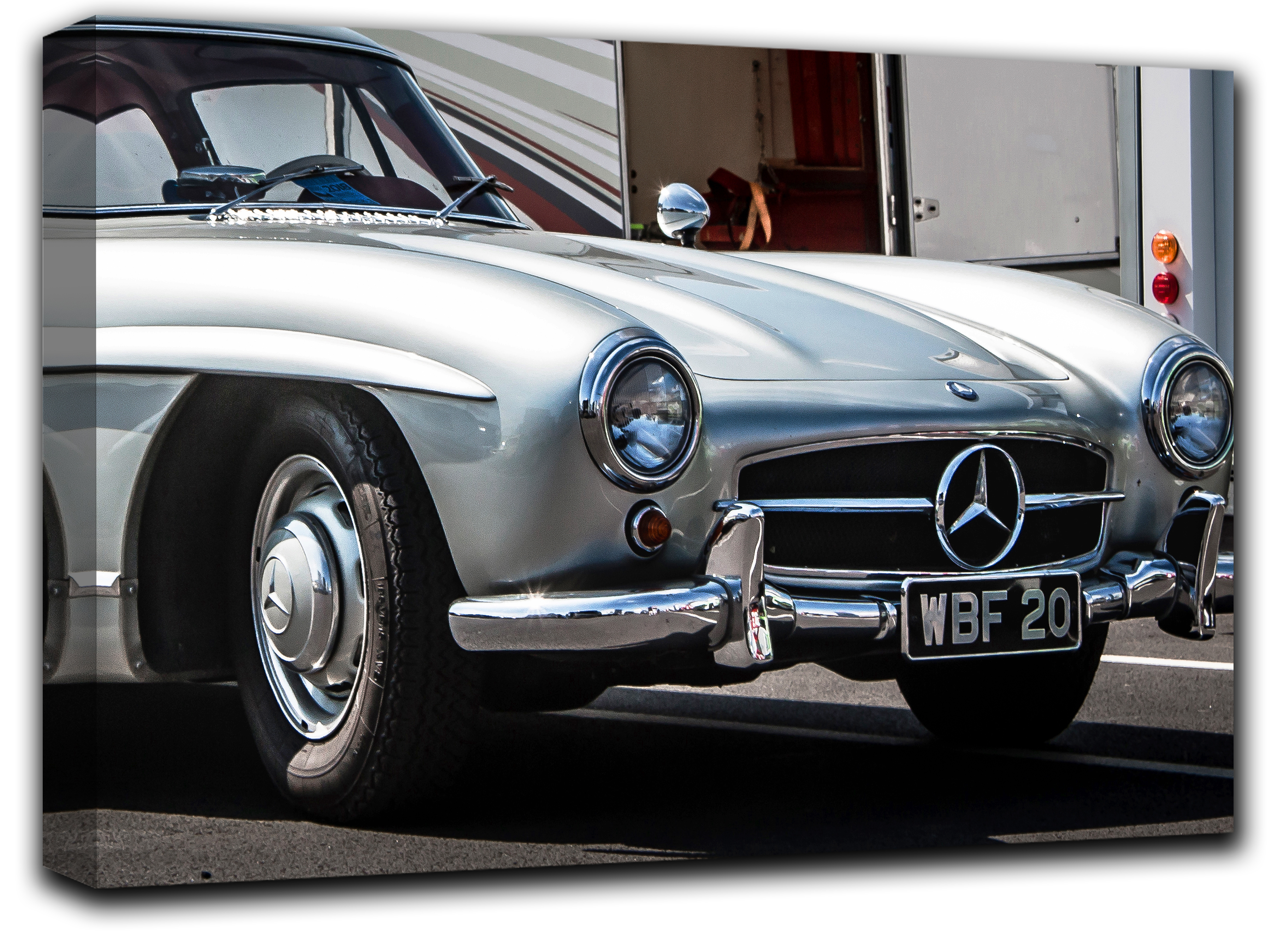 

картина на холсте MERCEDES-BENZ 300SL классический Мерседес Hotel Arizona HD 69 см x 102 см