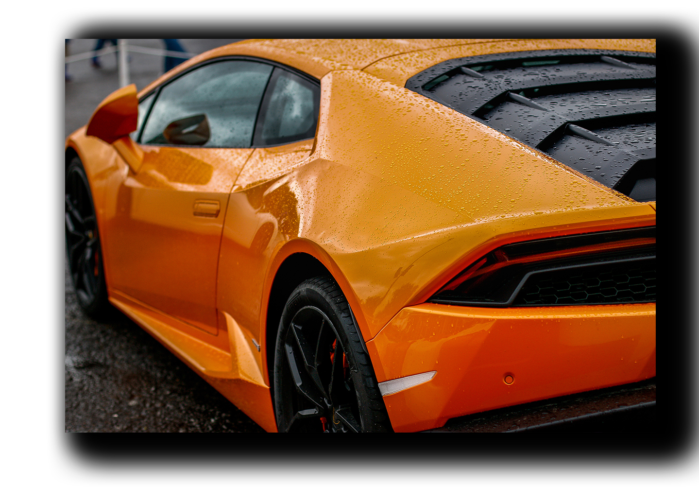 

картина на холсте lamborghini huracan вид сзади спортивные гоночные авто суперкары Hotel Arizona HD 28 см x 41 см